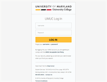 Tablet Screenshot of engage.umuc.edu