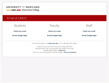 Tablet Screenshot of mail.umuc.edu
