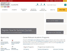 Tablet Screenshot of europe.umuc.edu